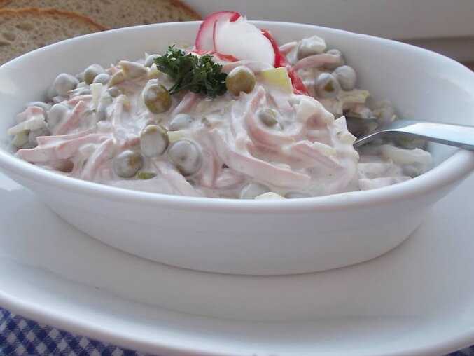 Homemade Czech Salami Salad