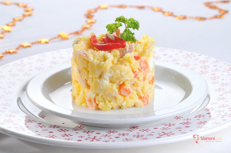 Traditional Czech Christmas Potato Salad