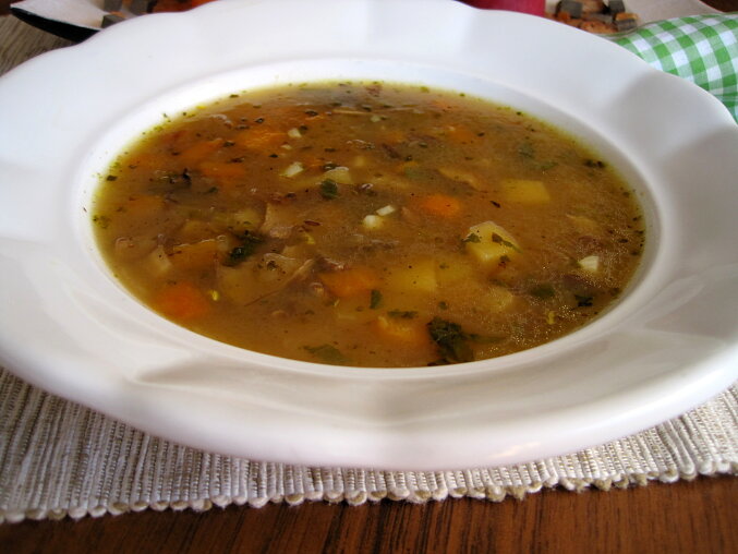 Traditional Czech Potato Soup