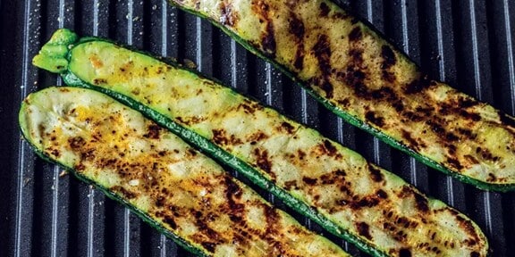 Quick and Easy Grilled Courgette