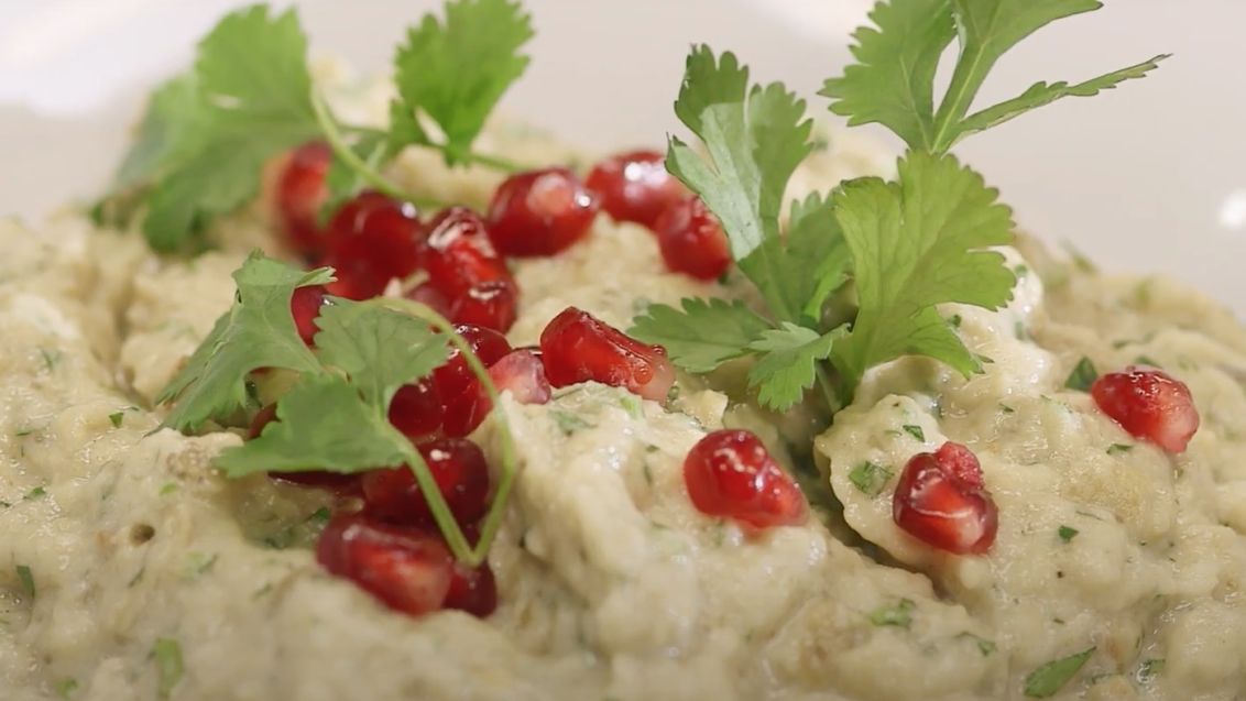 Baba ganoush – pomazánka z pečeného lilku