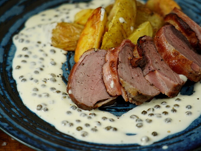 Quick Creamy Peppercorn Sauce