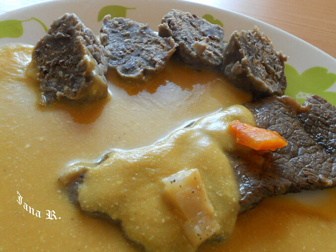 Light Svíčková (Czech Beef in Yogurt Sauce) by Petr Havlíček