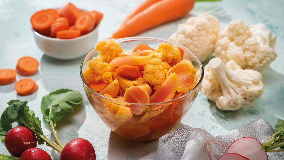 Homemade Fermented Vegetables with Curry