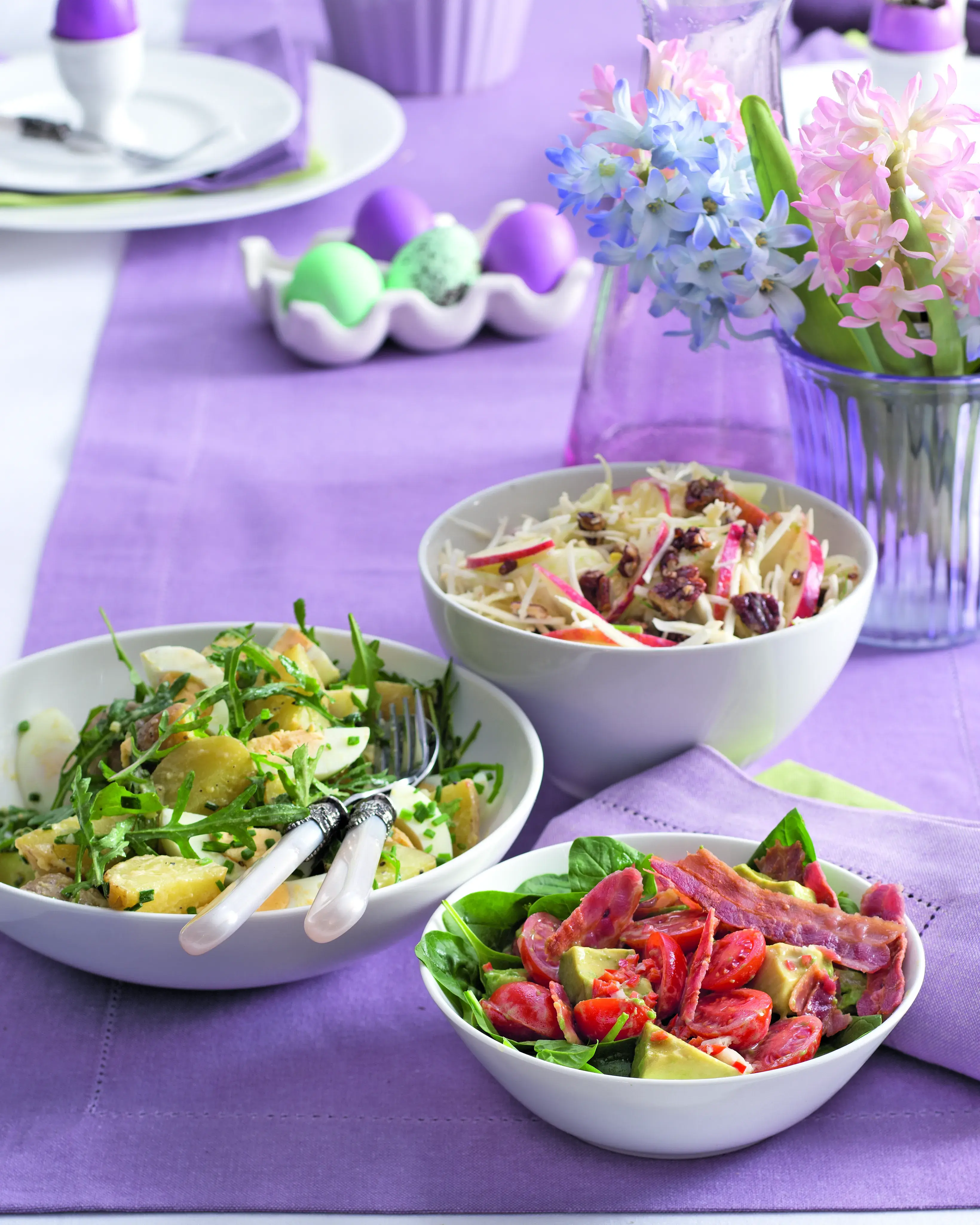 Spring Potato Salad with Rocket and Eggs