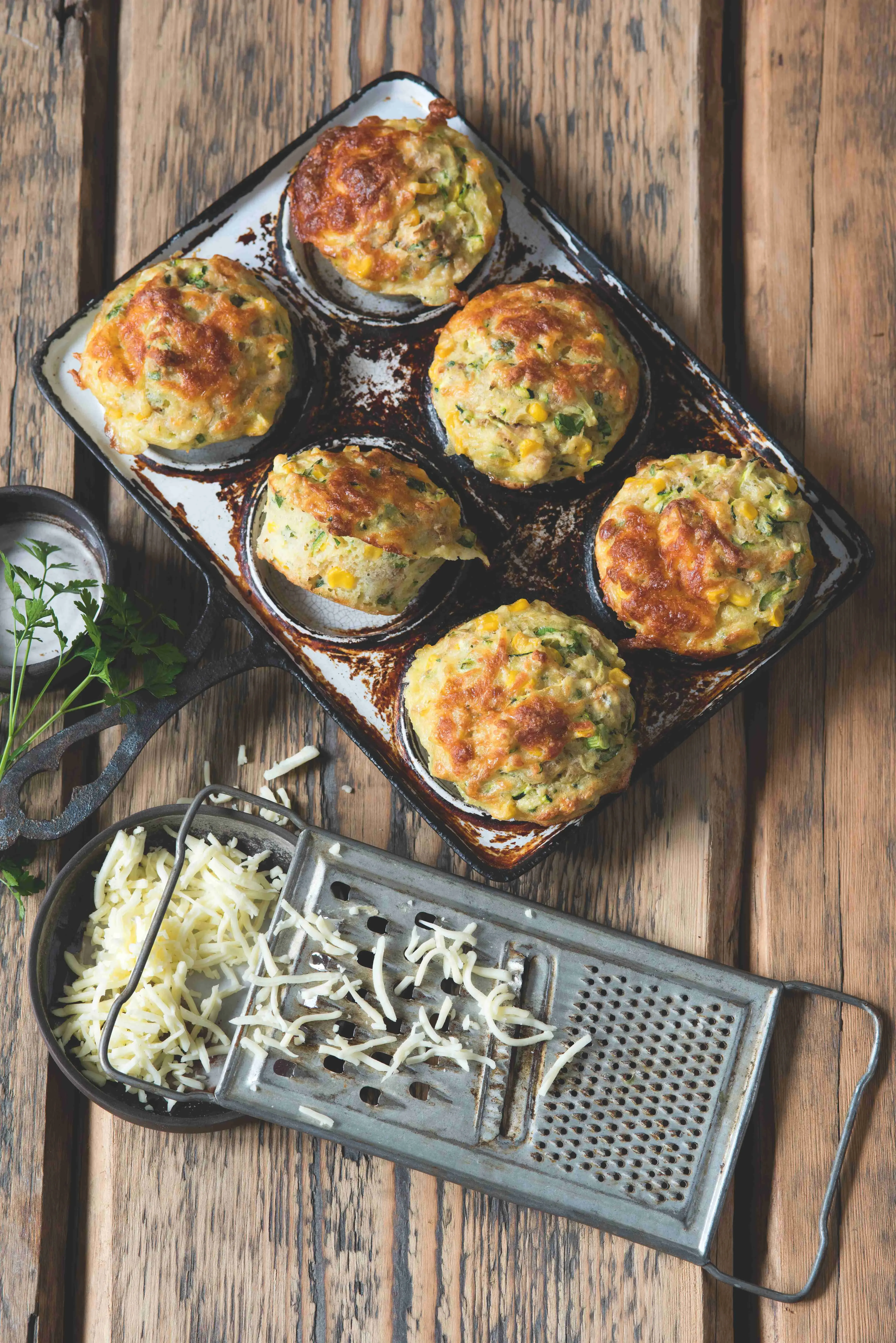 Slané tuňákové muffiny