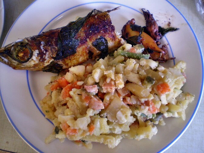 Green Thursday (Maundy Thursday) Dinner: Trout with Wild Garlic and Potato Salad
