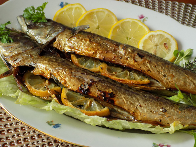 Salt-Baked Mackerel