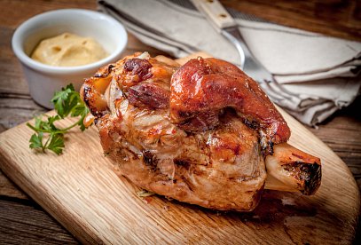 Grilled Pork Knuckle in Beer