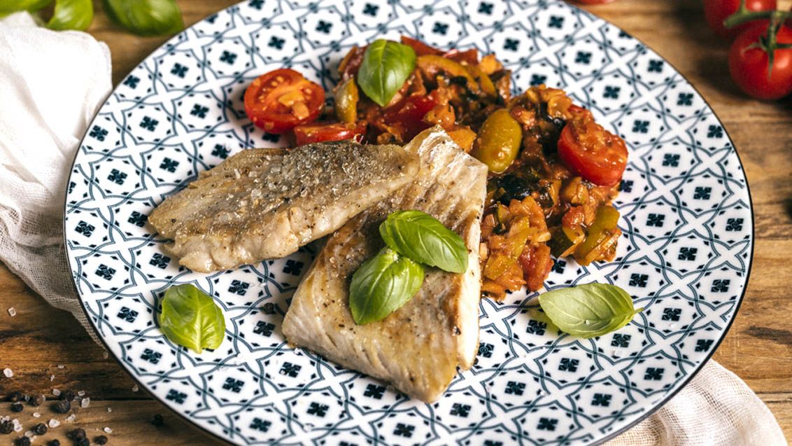 Restovaná treska s italskou caponatou
