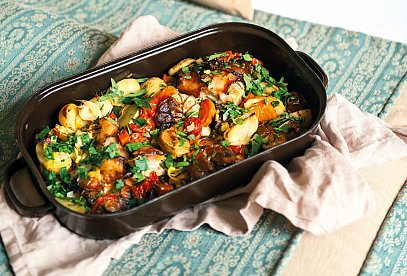 Roast Rabbit with Vegetables