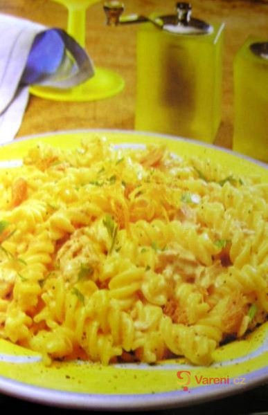 Fusilli with Tuna in Creamy Lemon Sauce
