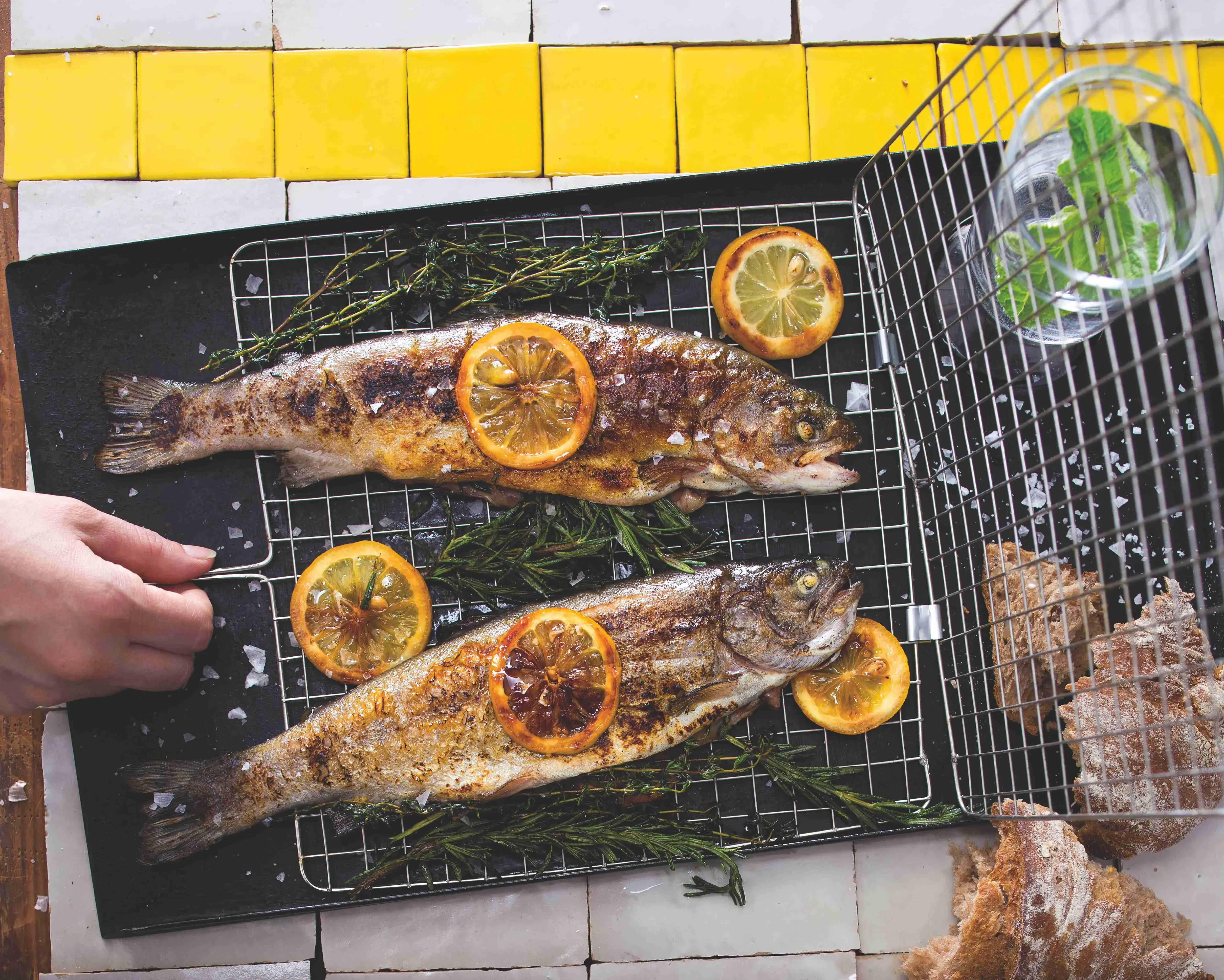 Grilled Trout with Butter and Herbs