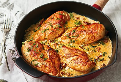 Chicken Breasts in Creamy Parmesan Sauce