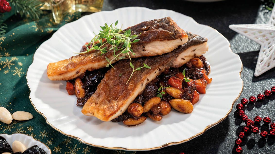 Carp in Black Sauce with Plum Sauce
