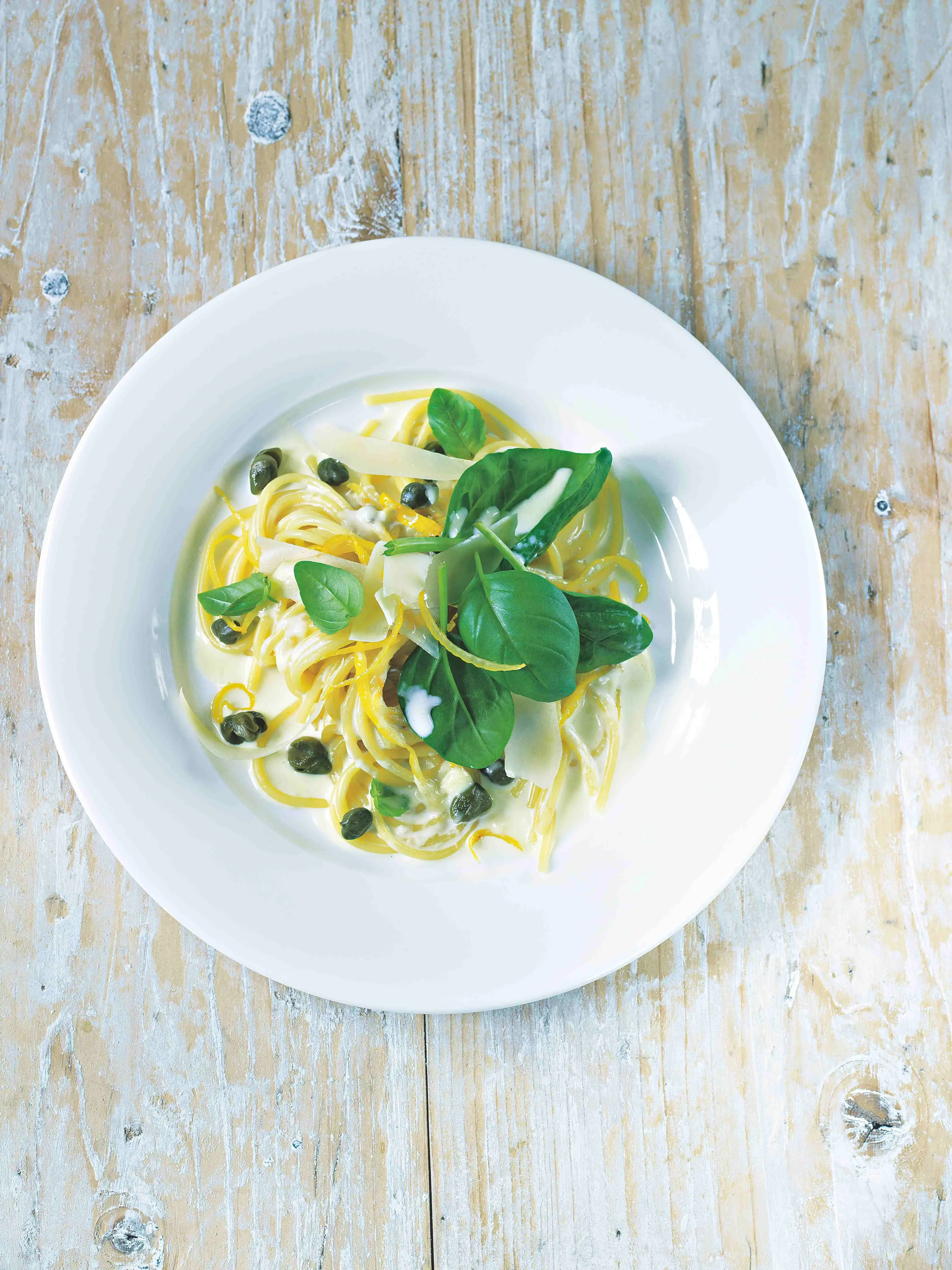 Creamy Pasta with Basil and Lemon