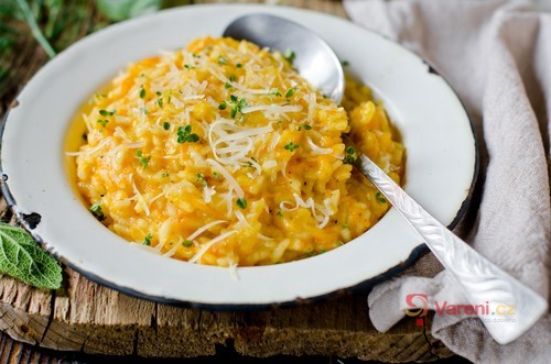 Pumpkin Risotto with Sage and Parmesan
