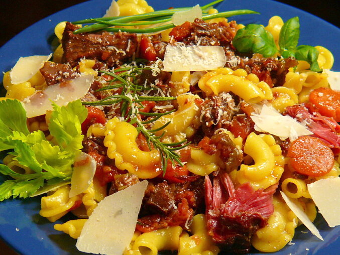 Cresti di Callo with Italian Oxtail Sauce