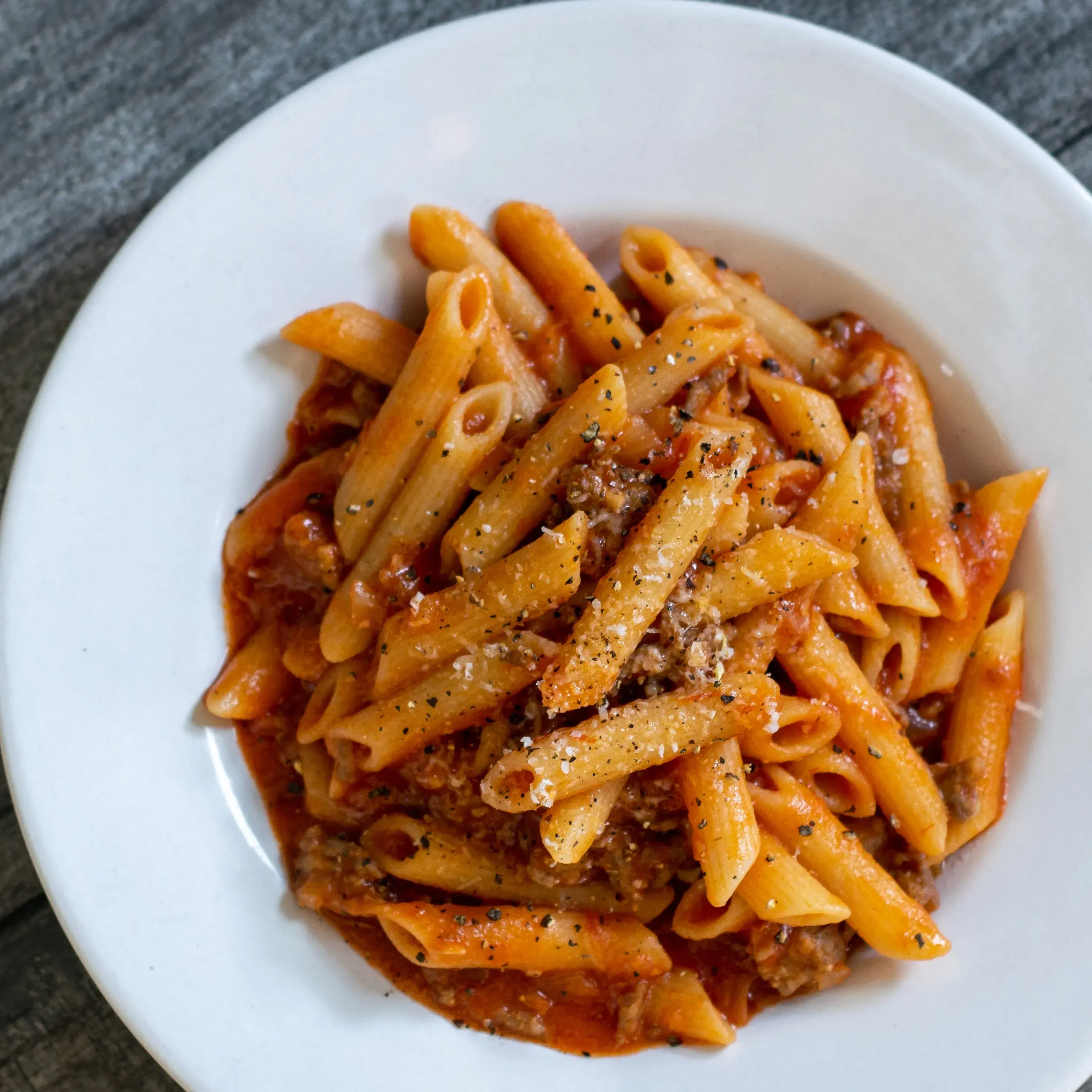 Rychlé boloňské penne