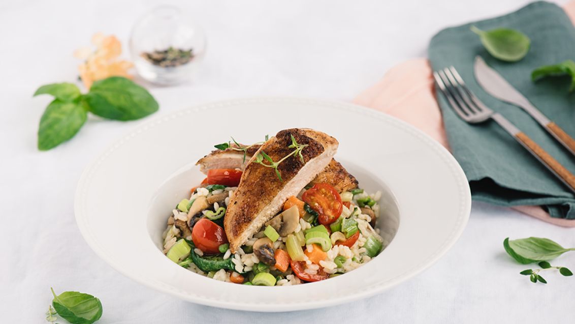 Chicken and Vegetable Risotto