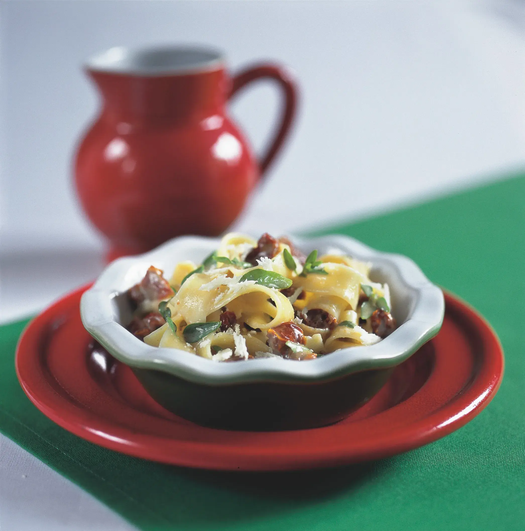 Pappardelle with Sun-Dried Tomatoes and Cream Sauce
