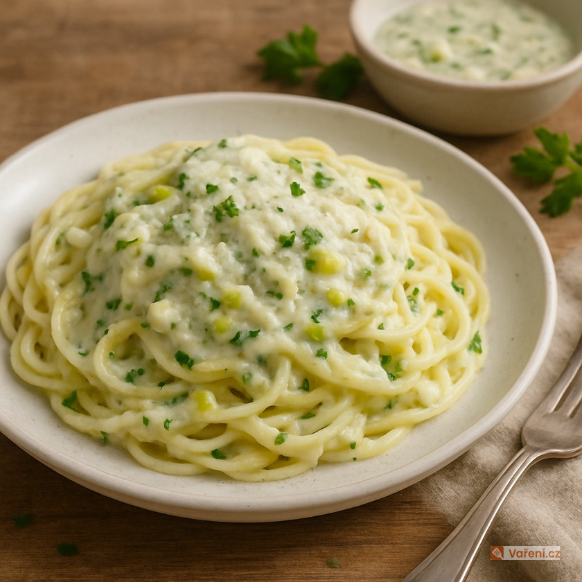 Creamy Spaghetti with Leeks