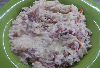 Risotto with Tyrolean Speck and Sun-Dried Tomatoes