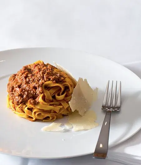 Richard's Bolognese Sauce with Tagliatelle and Dried Mushrooms