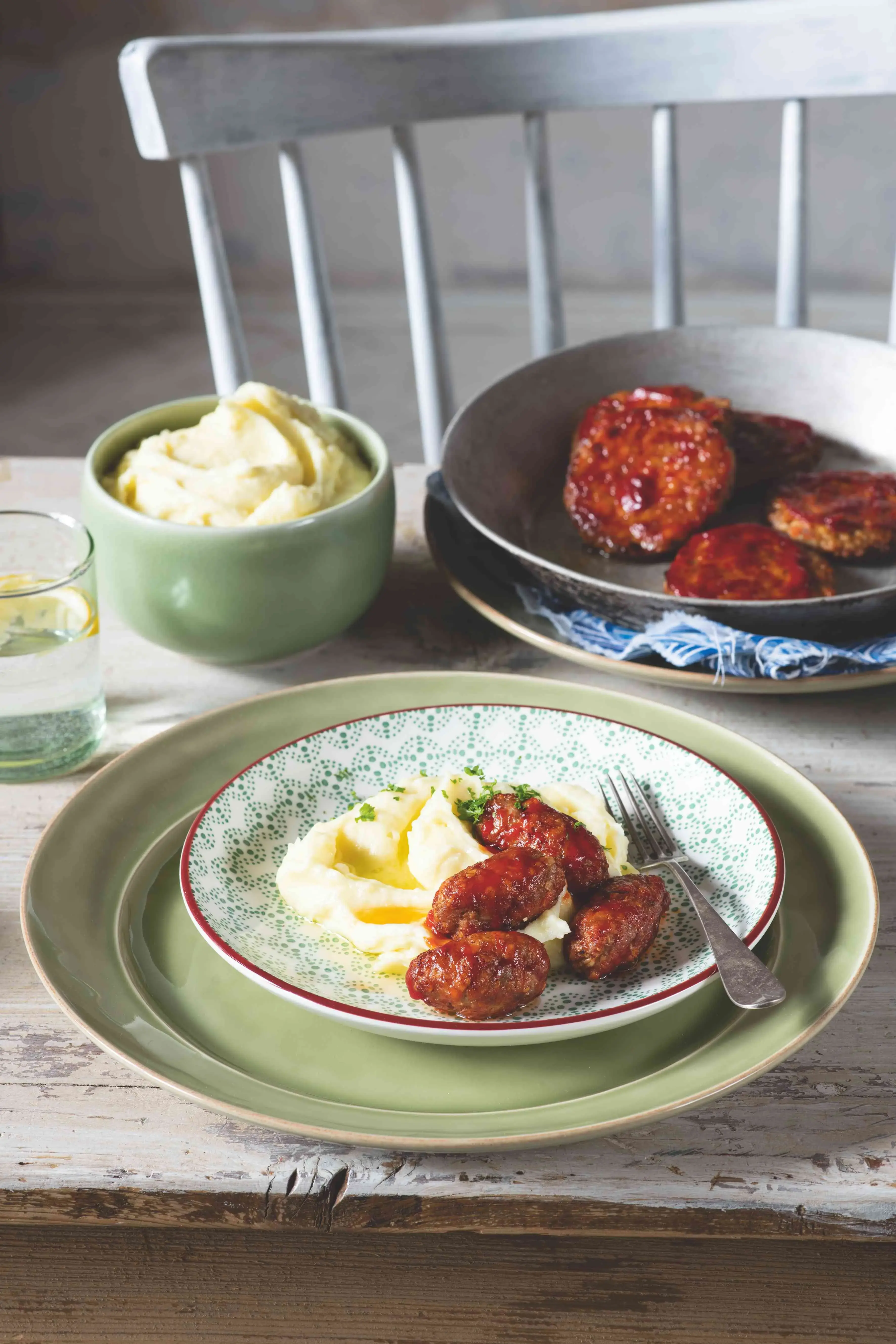 Mini Meatloaf with Mashed Potatoes
