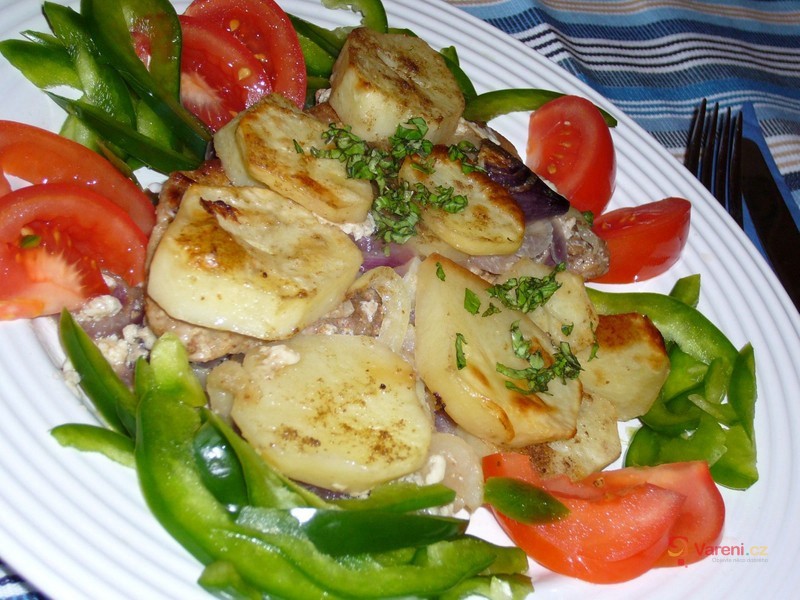Pork Chops Baked with Potatoes