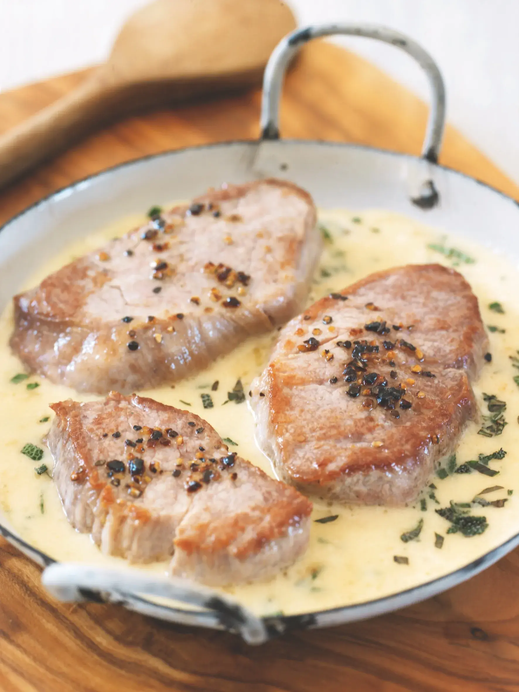 Pork Medallions with Camembert