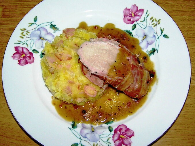 Pork Tenderloin Wrapped in Bacon