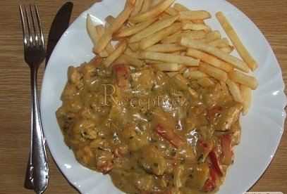 Meat in Creamy Mustard Sauce