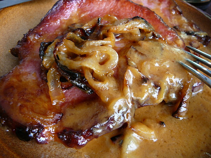 Smoked Pork Neck on Onions (Czech Pub-Style)