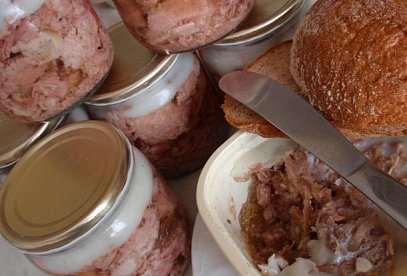 Homemade Czech Pork Preserve