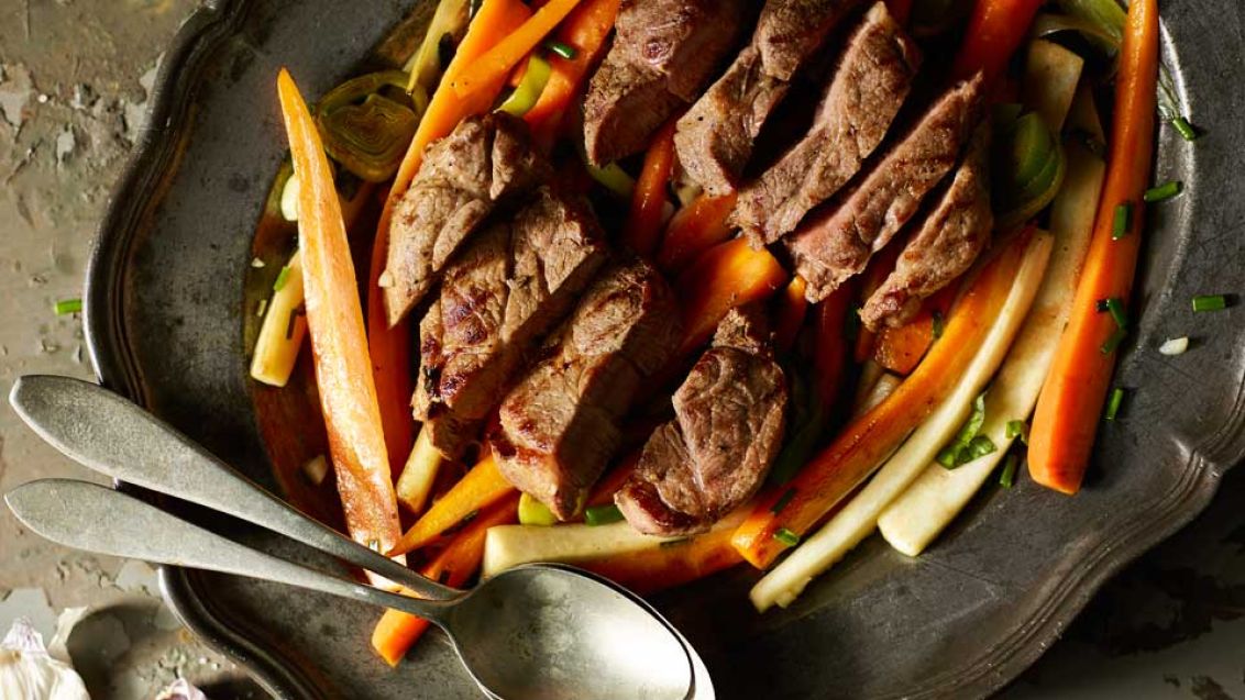 Marinated Pork Neck with Beer and Lemon