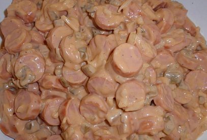 Fine Sausage Salad (Czech Párkový salát)