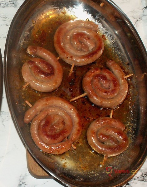 Flour-Coated Czech Wine Sausage