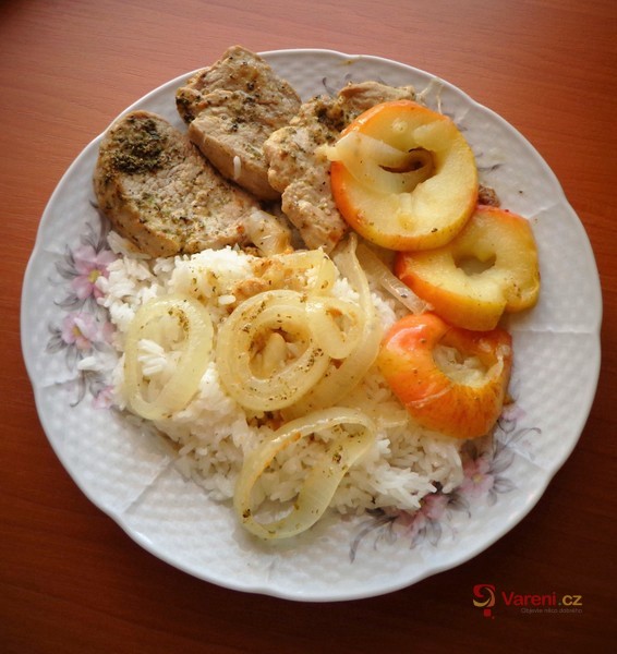 Pork Tenderloin with Apples and Marjoram