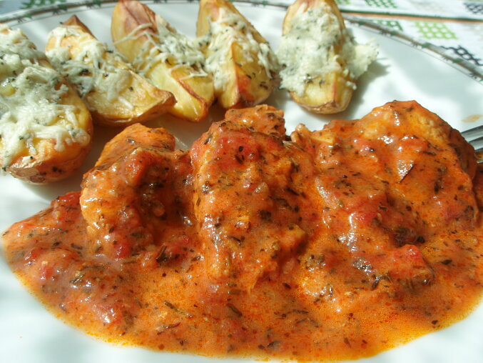 Provençal Pork Leg with Tomatoes and Garlic