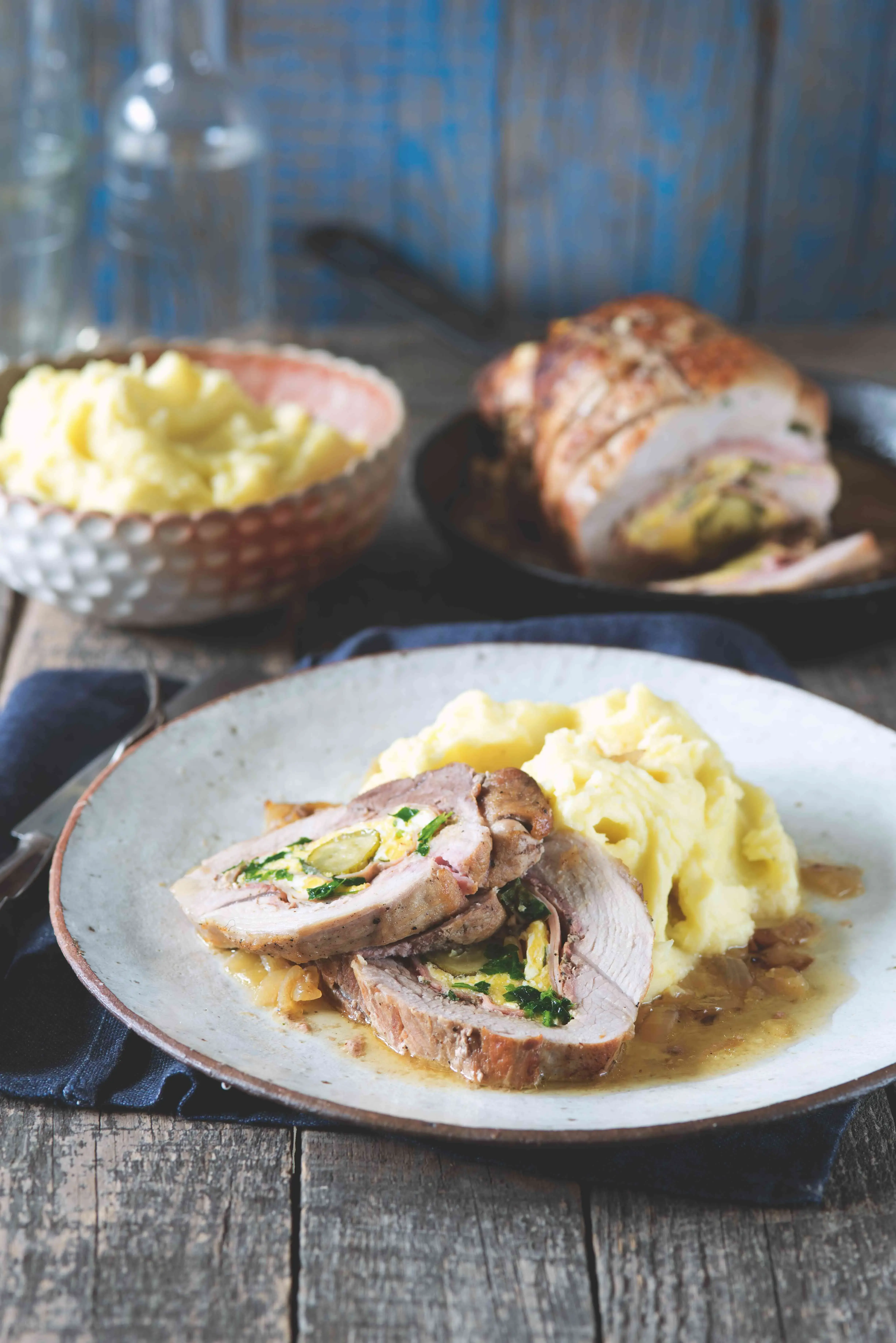 Pork Roulade with Mashed Potatoes