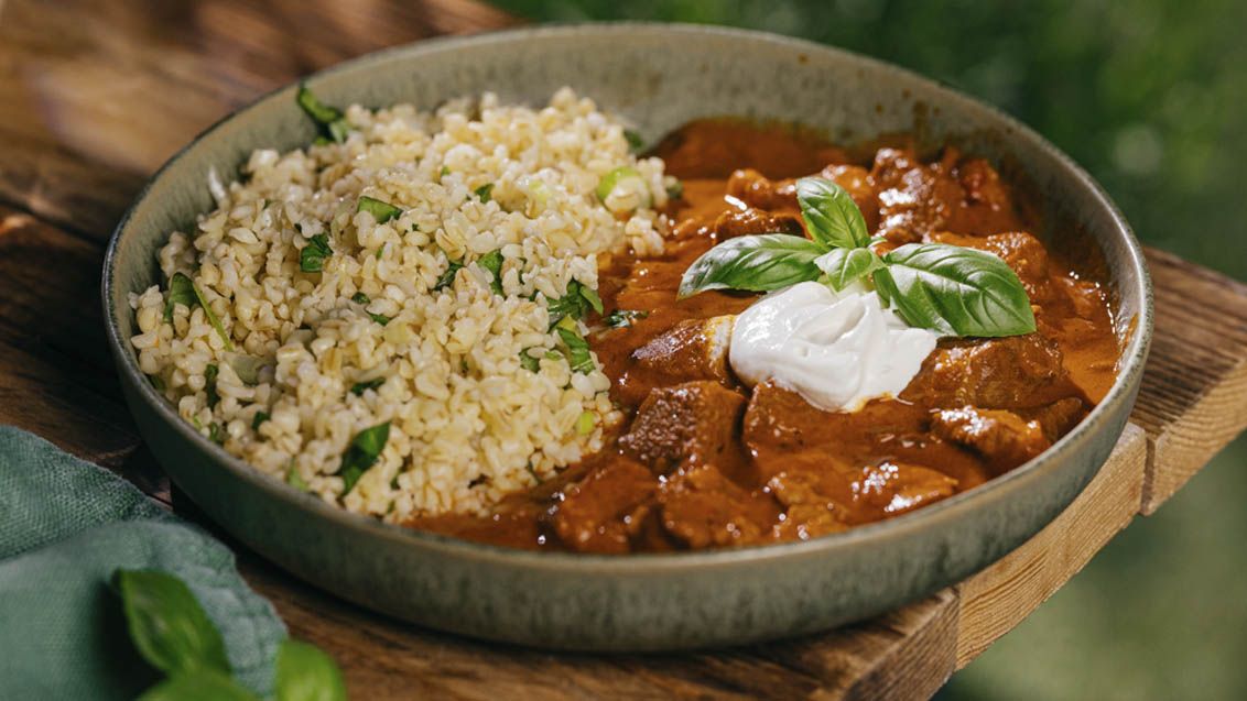 Pork Perkelt with Sun-Dried Tomatoes and Cream