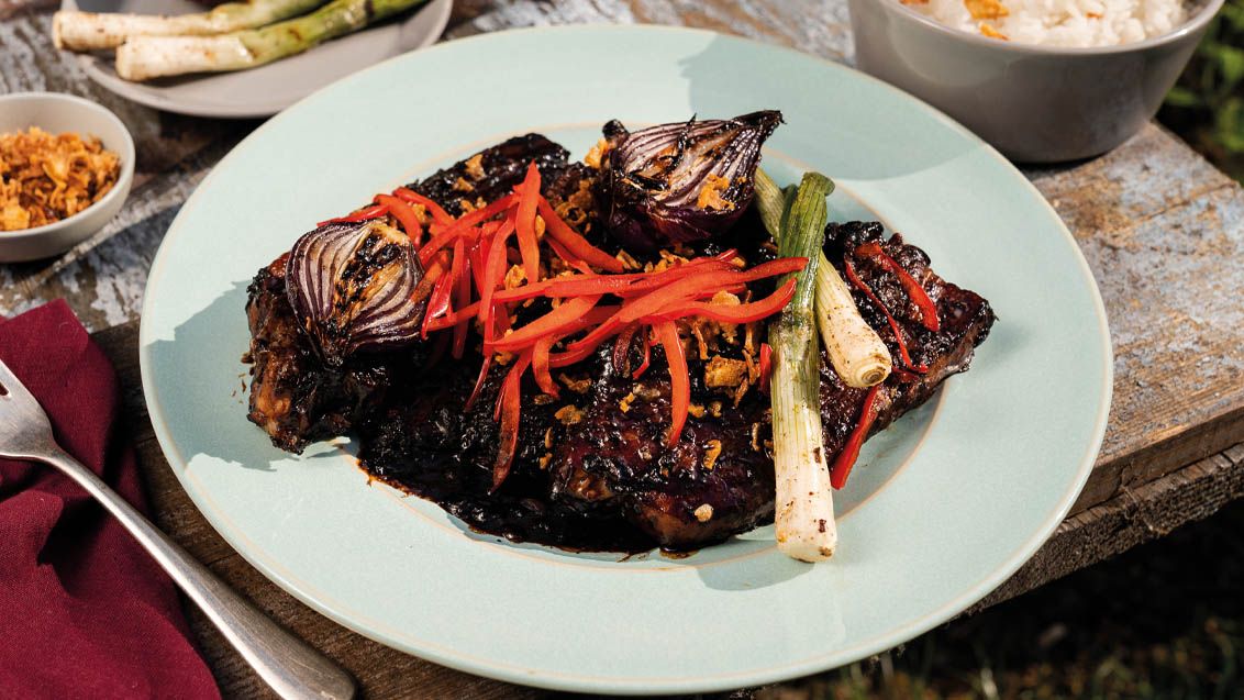 Grilled Pork Belly in Soy Marinade