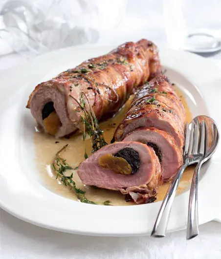 Roasted Pork Tenderloin Stuffed with Dried Fruit