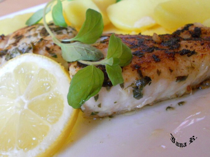 Halibut in Herb Marinade