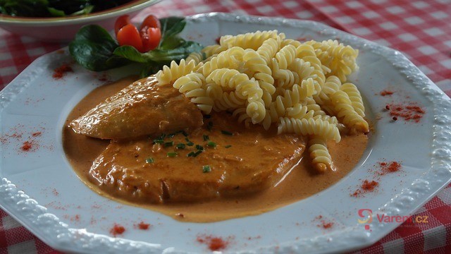 Czech Pork Slices in Paprika Sauce