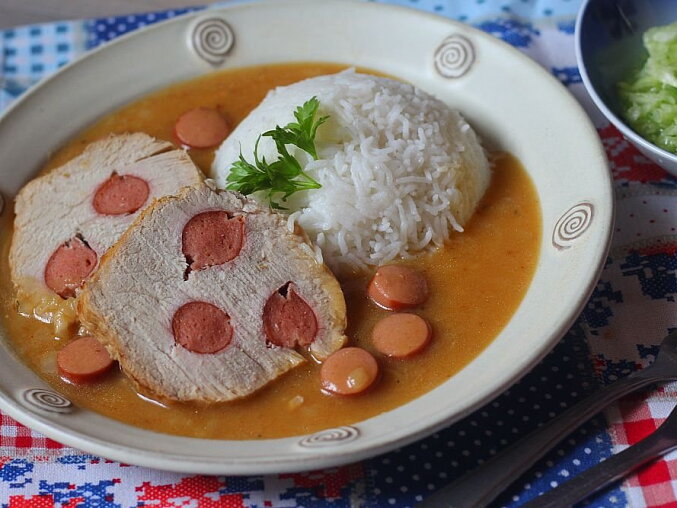 Frankfurt-Style Pork Roast with Sausages