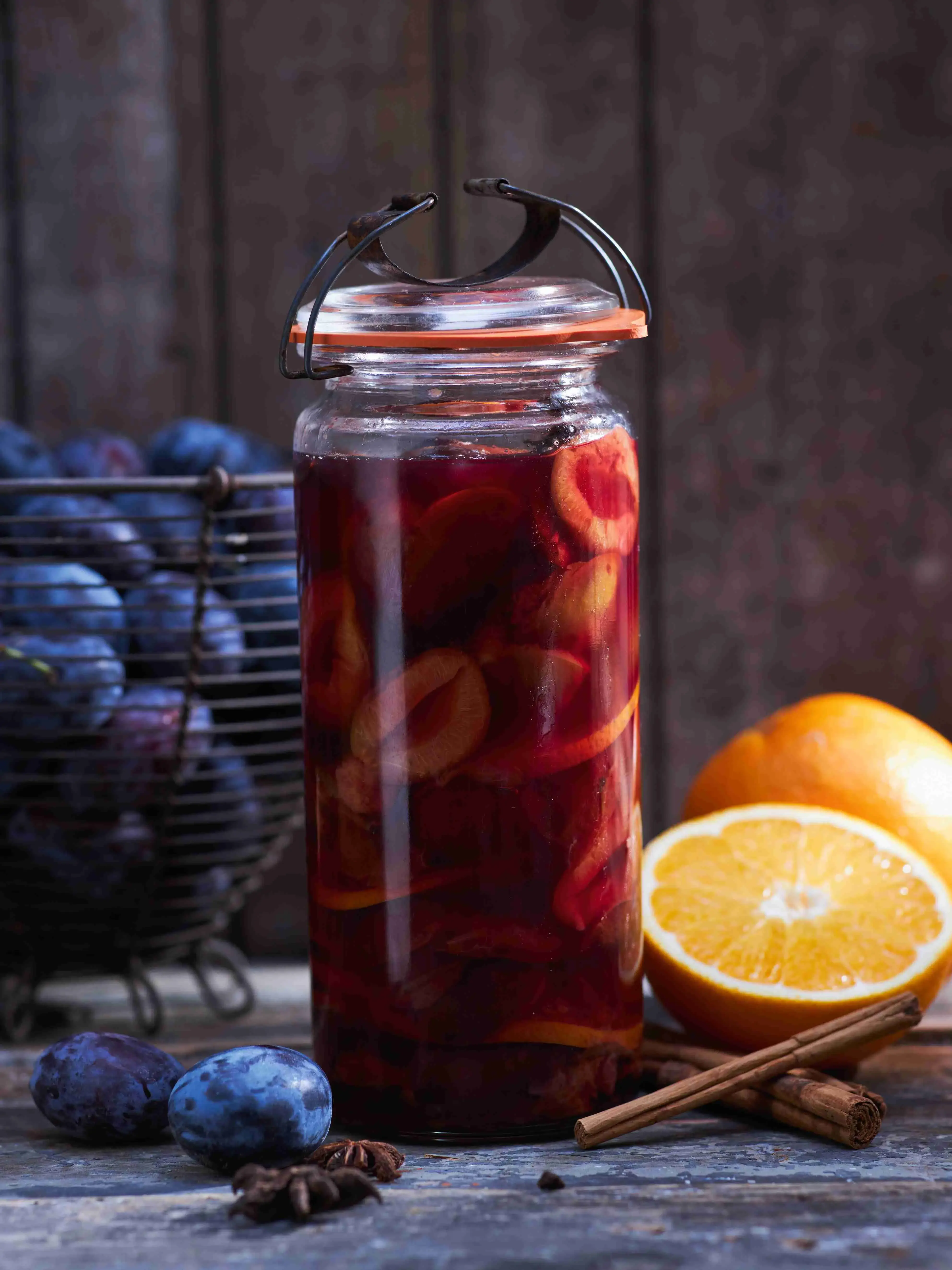 Plum Compote with Orange and Spices