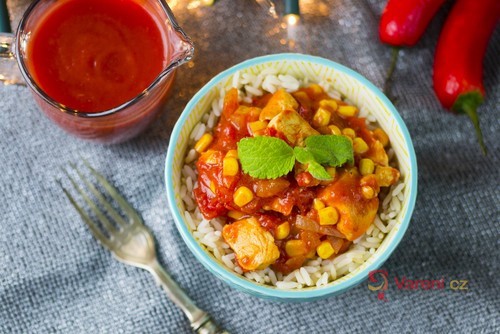 Baked Chicken Cutlets with Tomatoes and Sweetcorn