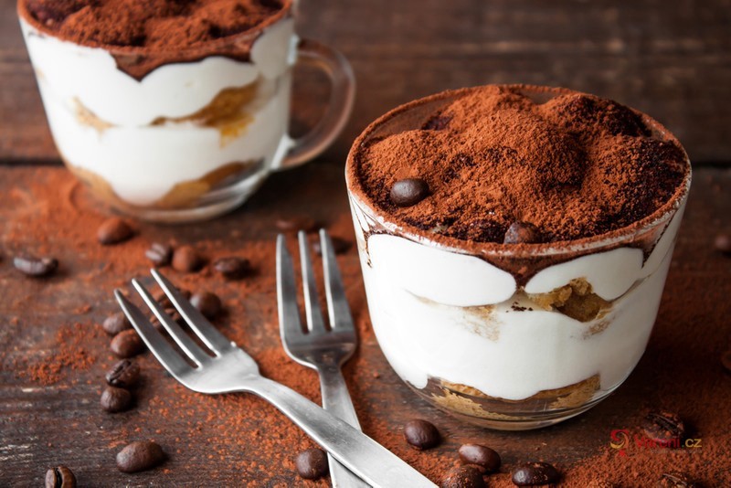 Nízkotučné tiramisu s ricottou